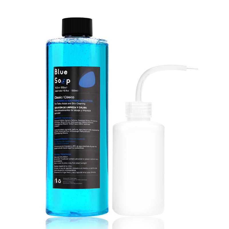 Blue Soap w/ a Squeeze Bottle