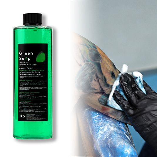 Green Soap Tattoo w/ a Squeeze Bottle