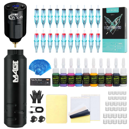 Dragoart MAGI Beginner Wireless Tattoo Kit – Rotary Gun & Battery Set