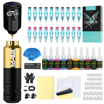 Dragoart MAGI Beginner Wireless Tattoo Kit – Rotary Gun & Battery Set