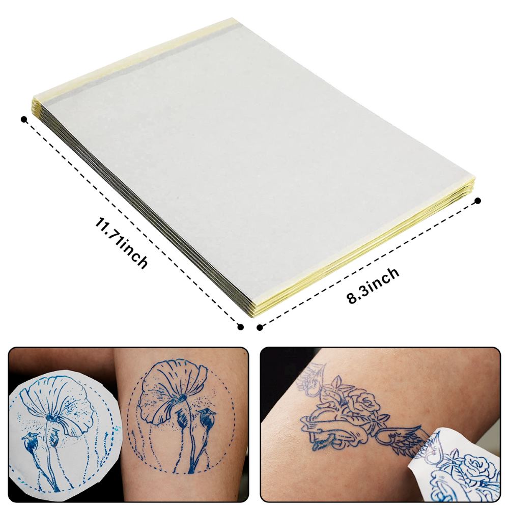 Cheap PHOENIXY 5Sheets Tattoo Transfer Carbon Paper 5 Sheets Simulation  Exercise Skin A4 Size For tattoo Supply Tracing Copy Body Art Stencil A4 |  Joom