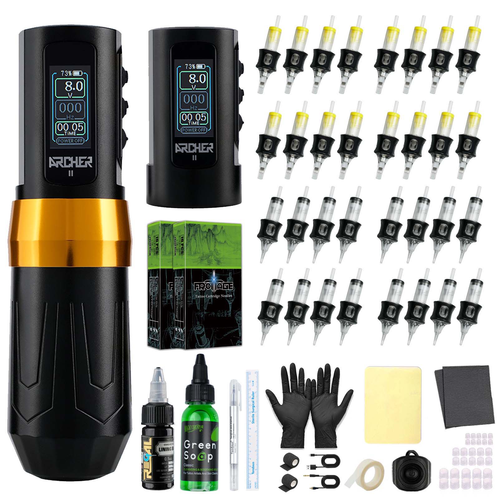 Archer II Wireless Tattoo Pen Kit | Tattoo Machine Kit | Dragoart