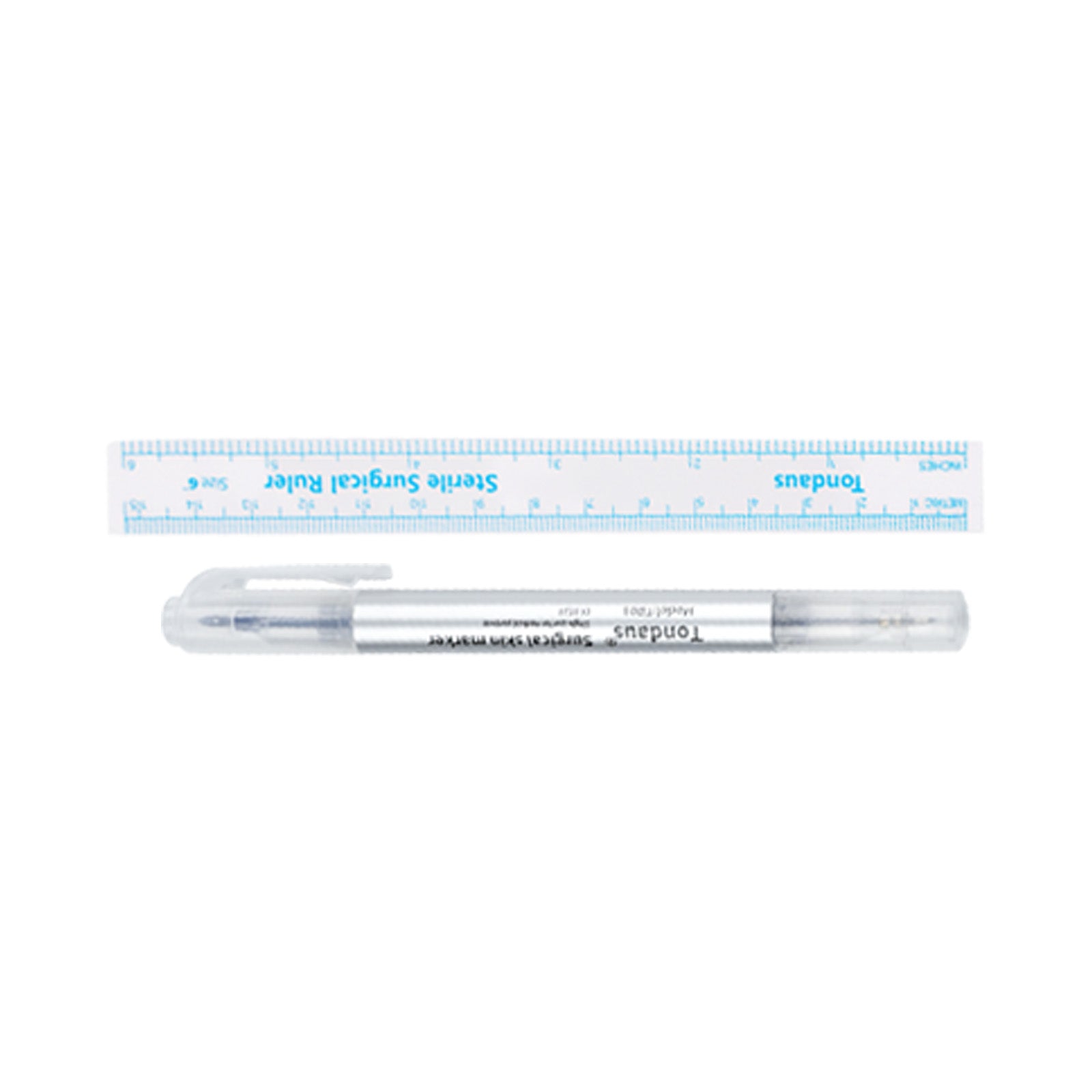 Tondaus stencil marker pen and 6-inch ruler for tattoo placement, included with the Dragoart Archer II kit